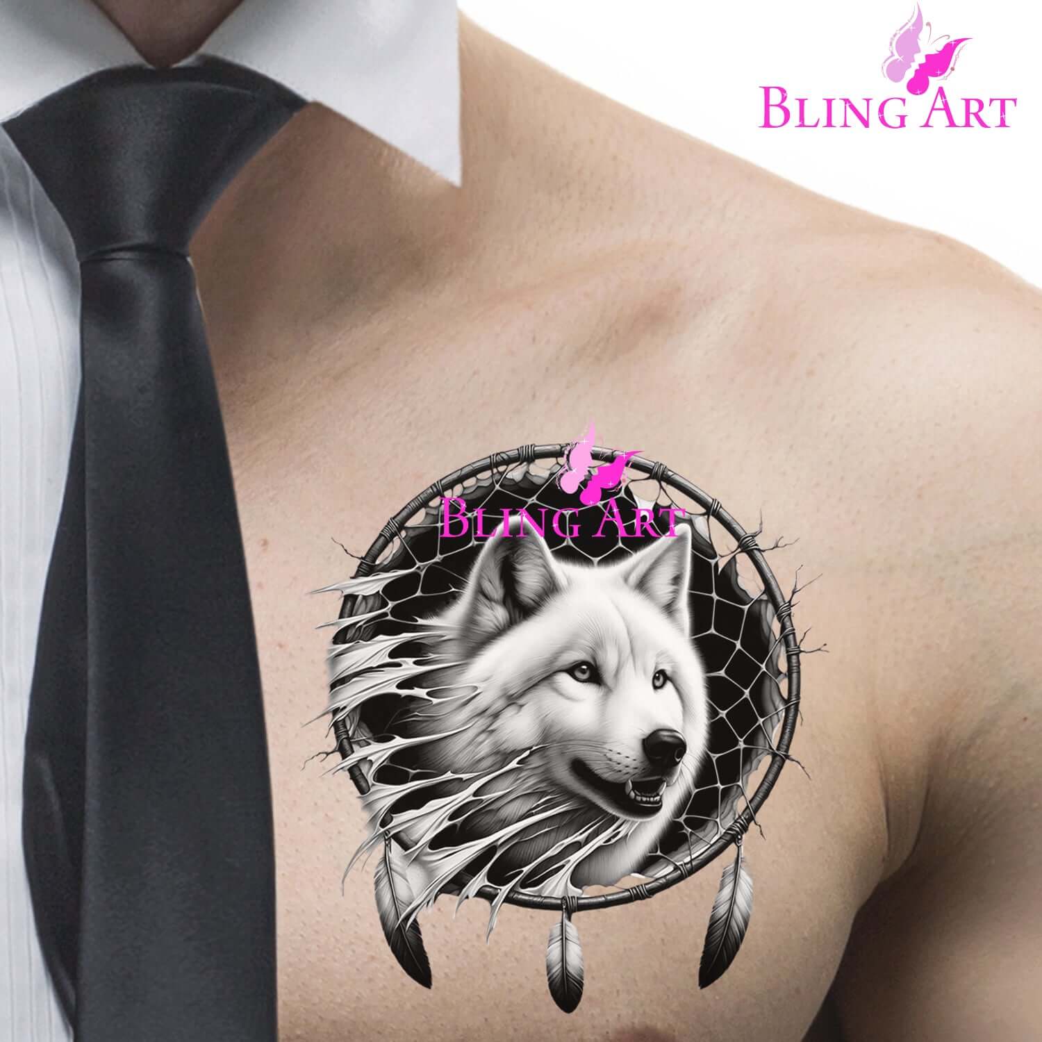 Dreamcatcher Wolf - Chase - Instant Digital Download
