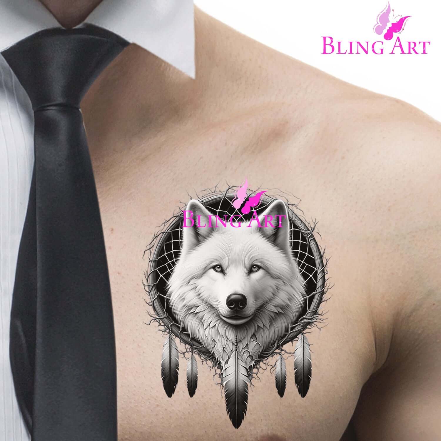 Dreamcatcher Wolf - Lunar - Instant Digital Download
