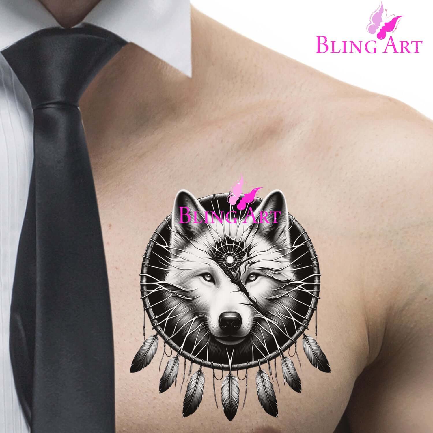 Dreamcatcher Wolf - Fang - Instant Digital Download