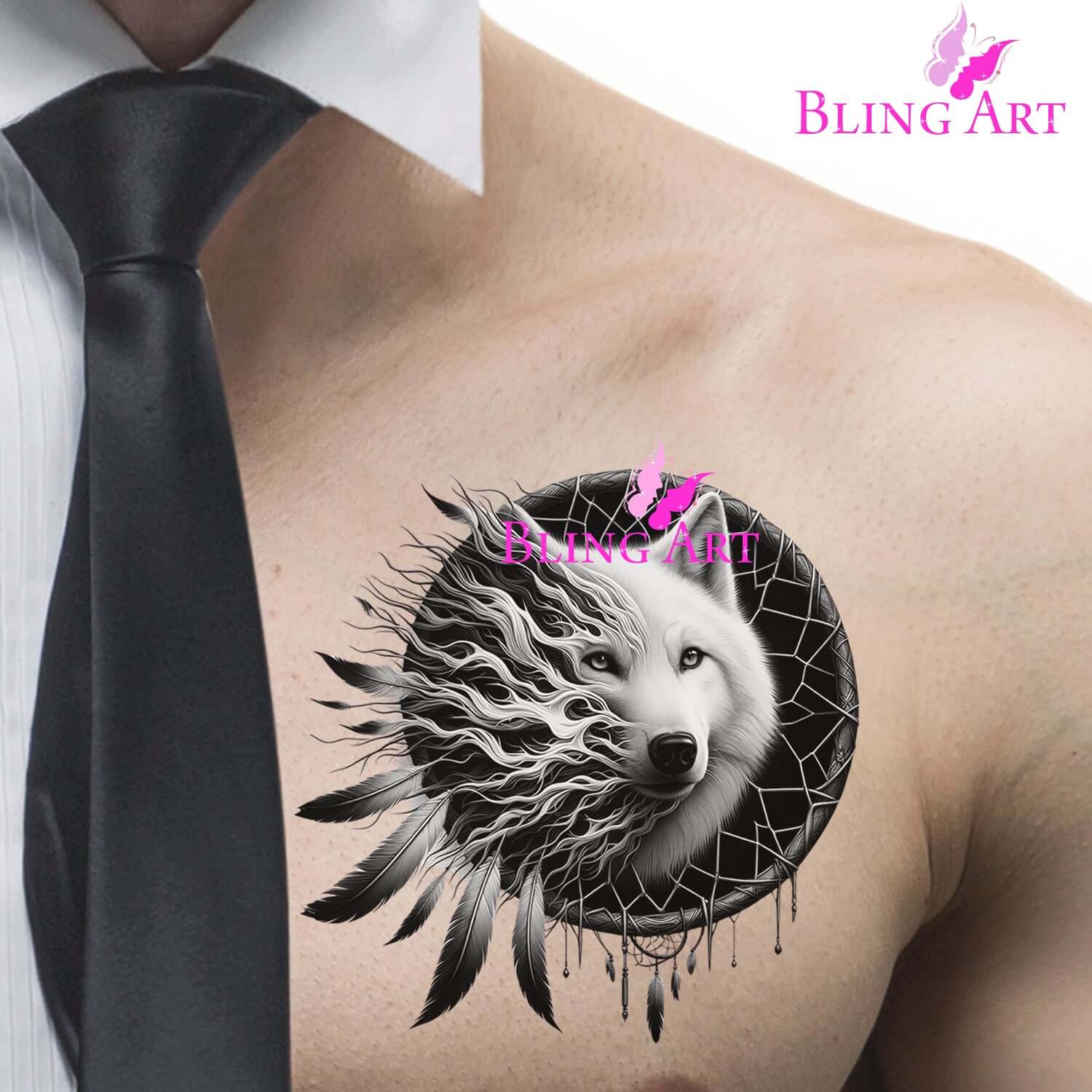 Dreamcatcher Wolf - Alpha - Instant Digital Download