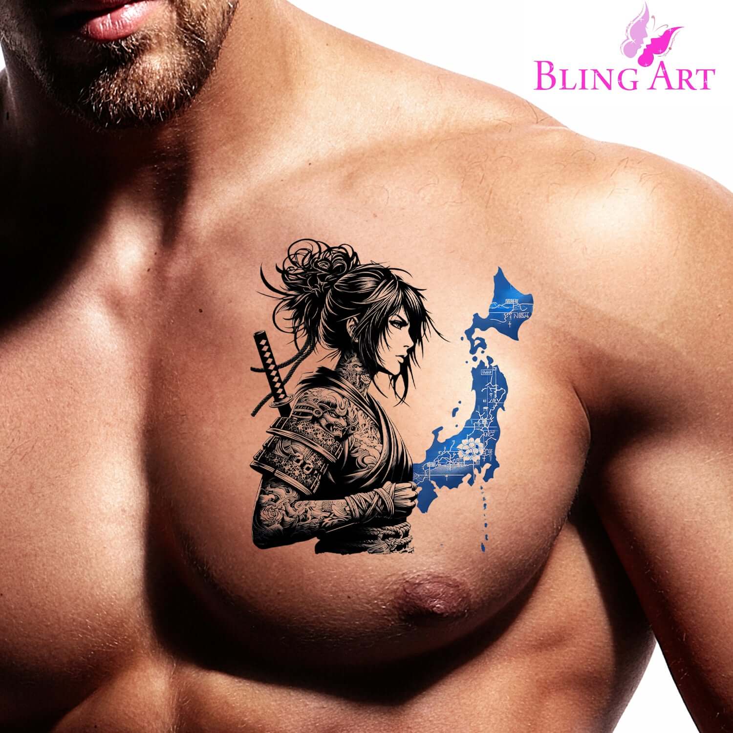 Japanese Samurai - Kiyomi - Instant Digital Download