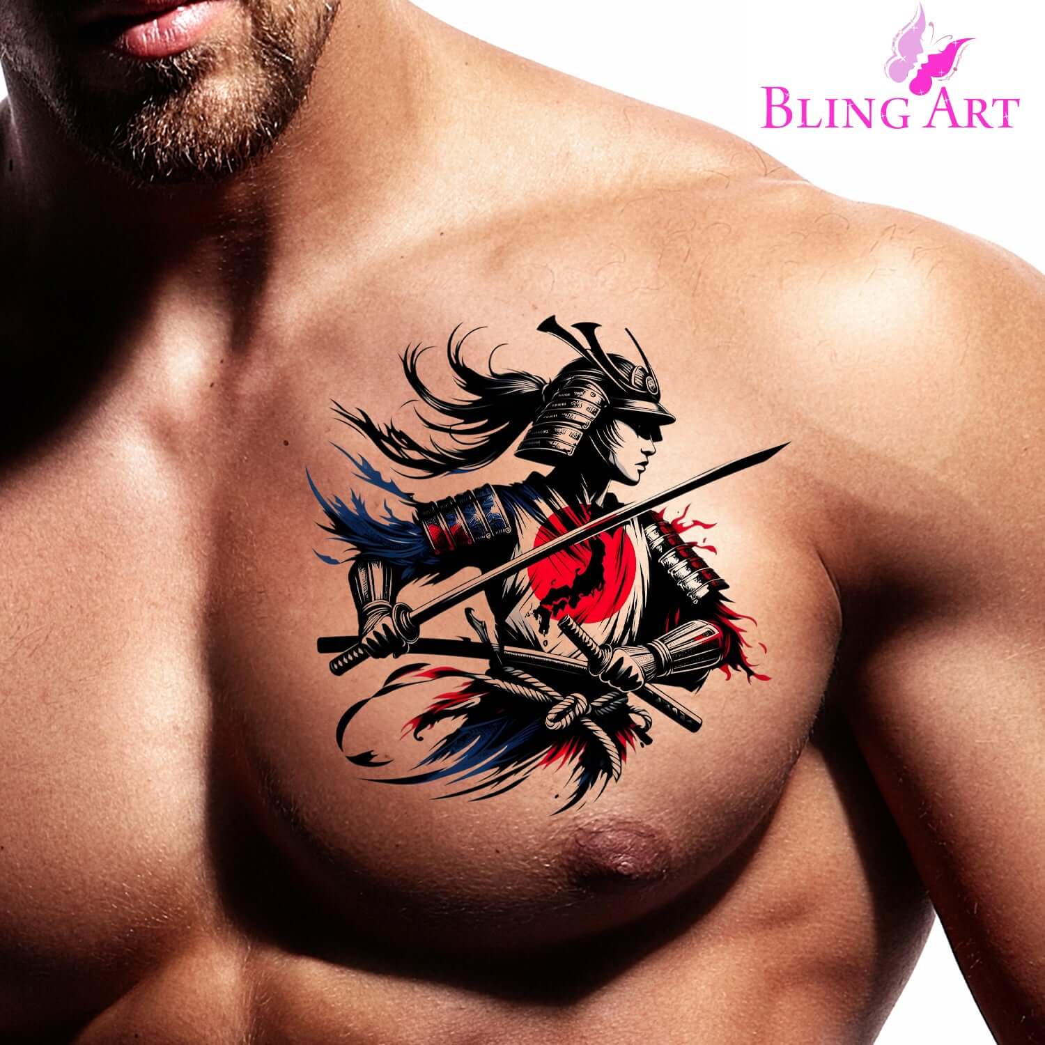 Japanese Samurai - Isamu - Instant Digital Download