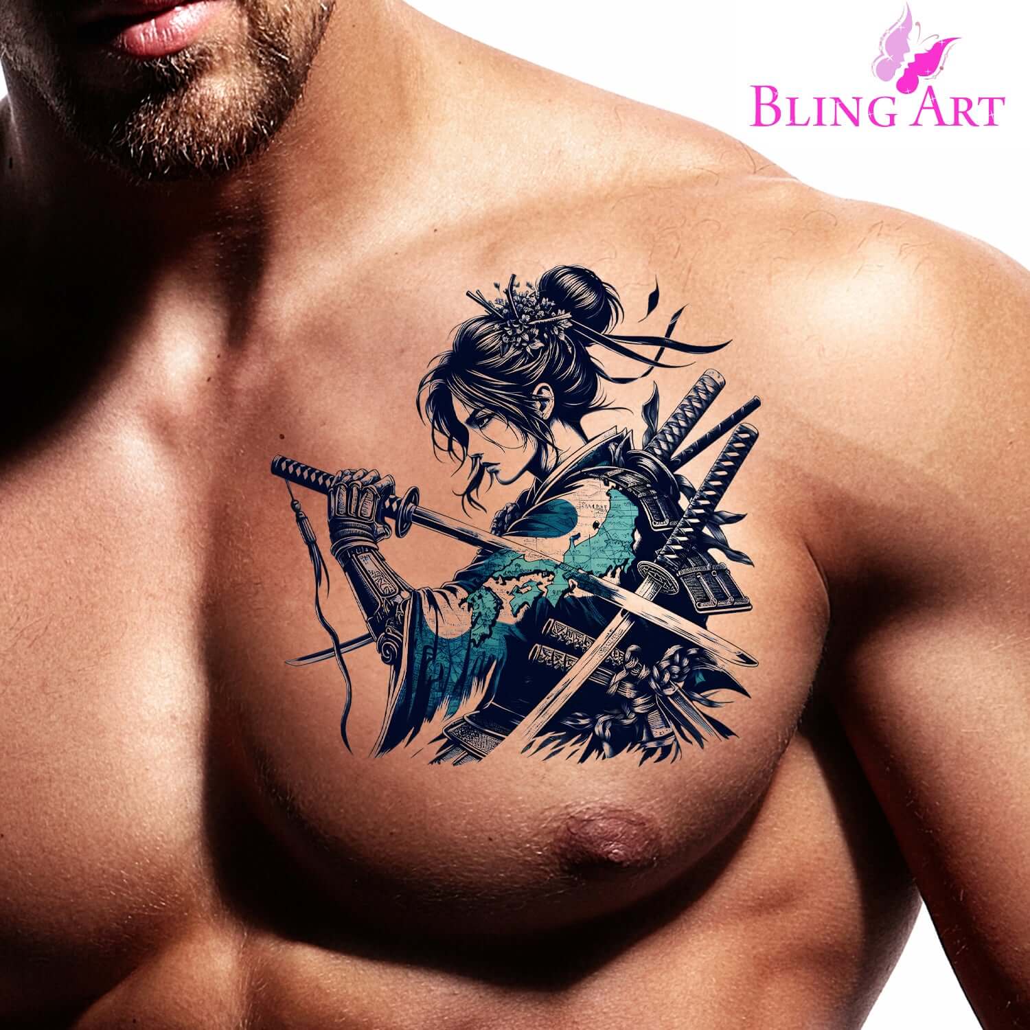 Japanese Samurai - Hikari - Instant Digital Download