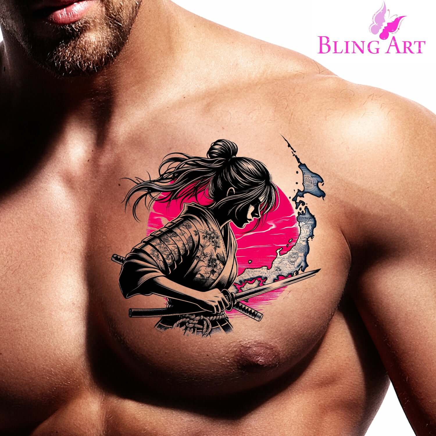 Japanese Samurai - Emiko - Instant Digital Download