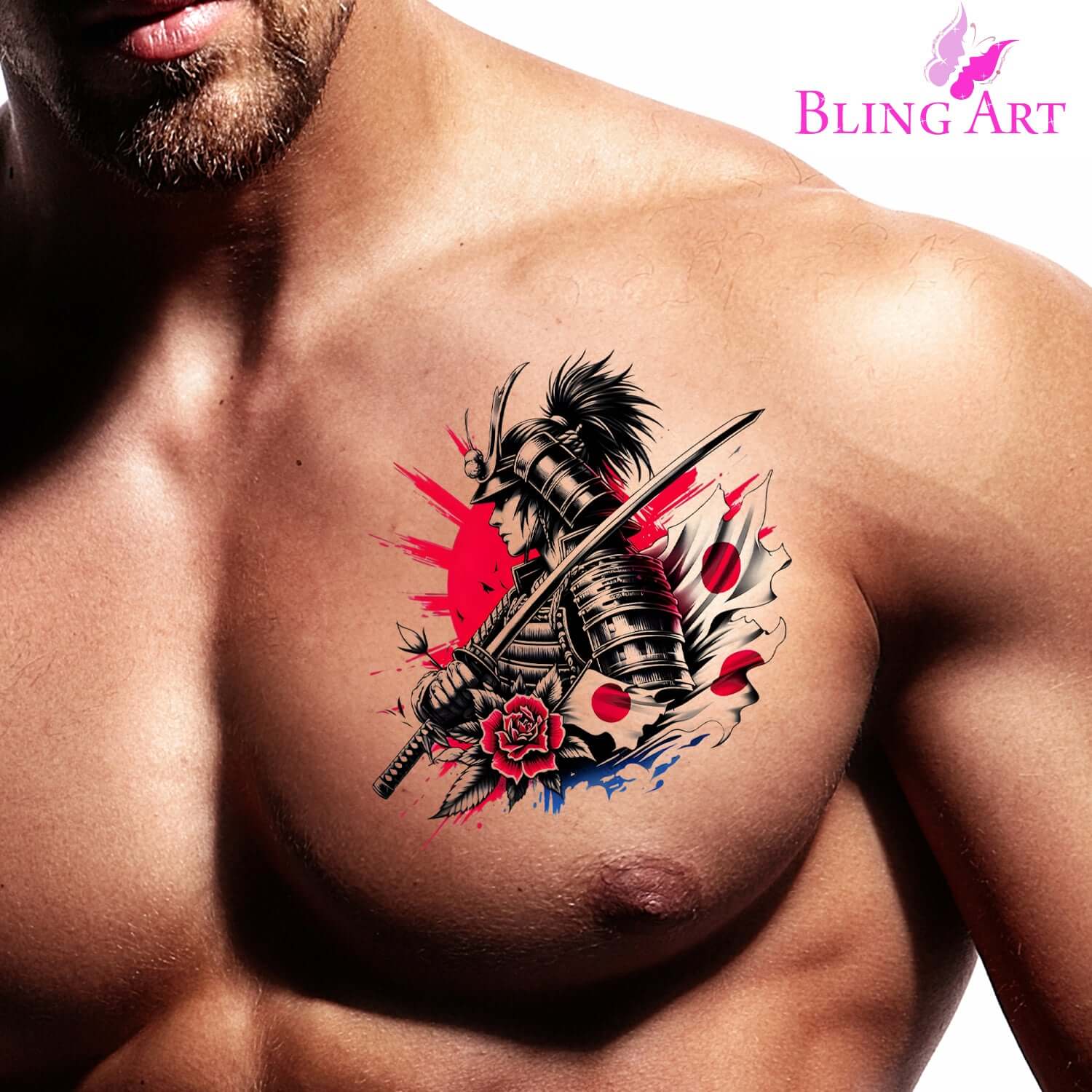 Japanese Samurai - Eri - Instant Digital Download
