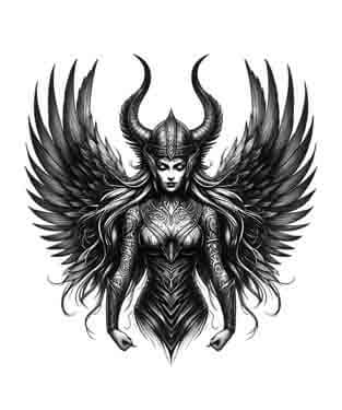 Viking Valkyrie - Sacred Wings - Instant Digital Download