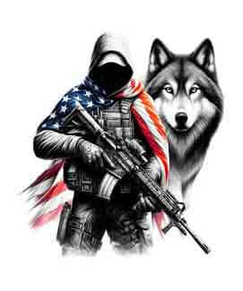 Bling Art Tribal Tattoo Instant Digital Download - American Patriot - Caped Crusader 1