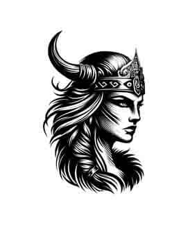 Viking Valkyrie Warrior - Destined Gaze - Instant Digital Download
