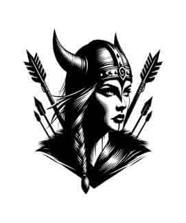 Viking Valkyrie Archer - Instant Digital Download