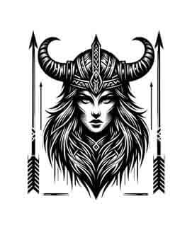 Viking Valkyrie Warrior - Empower - Instant Digital Download