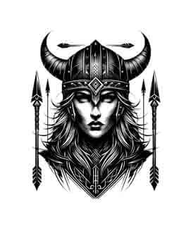Viking Valkyrie Warrior - Will - Instant Digital Download