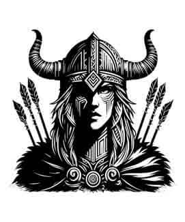 Viking Valkyrie Warrior - Tenacity - Instant Digital Download