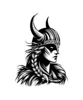 Viking Valkyrie Warrior - Poised - Instant Digital Download