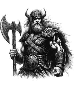 Viking Odin - Instant Digital Download Tribal Tattoo