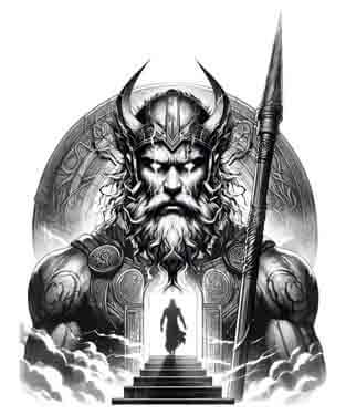 Viking Odin - Instant Digital Download Warrior Tribal Tattoo