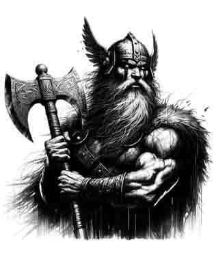 Viking Odin - Instant Digital Download Tribal Tattoo