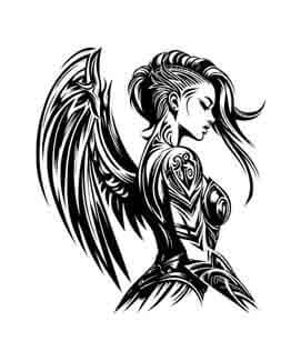 Viking Warrior - Shield Maiden - Skylance - Instant Digital Download
