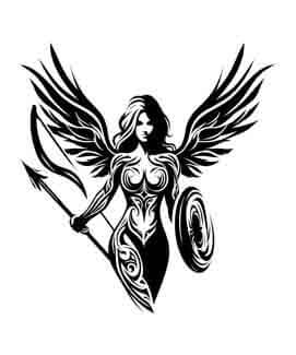 Viking Shield Maiden - Resolute - Instant Digital Download