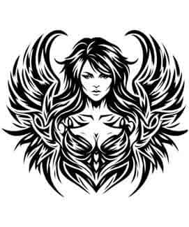 Viking Shield Maiden - Angel - Instant Digital Download