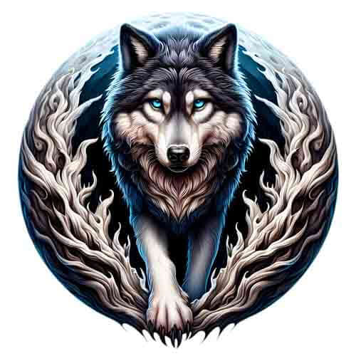Moon Wolf - Instant Digital Download
