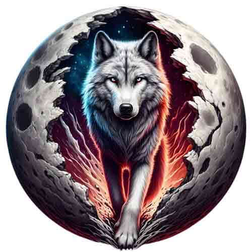 Moon Wolf - Instant Digital Download