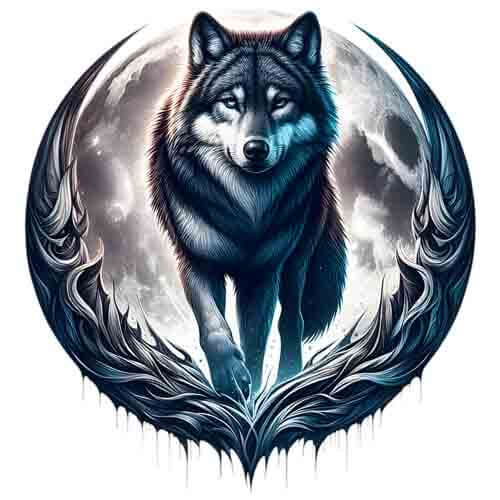 Moon Wolf - Instant Digital Download