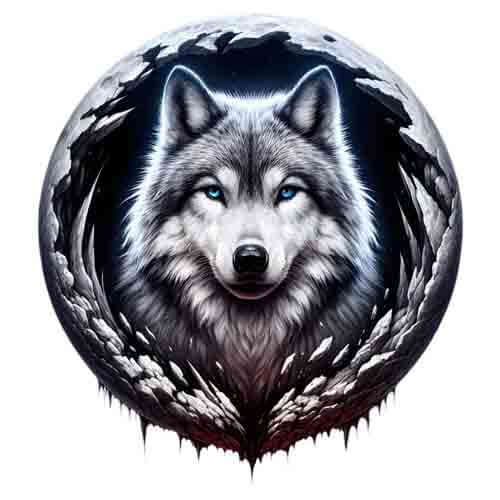 Moon Wolf - Instant Digital Download