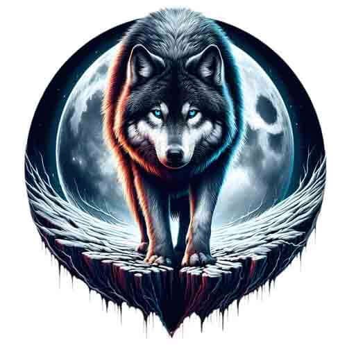 Moon Wolf - Instant Digital Download