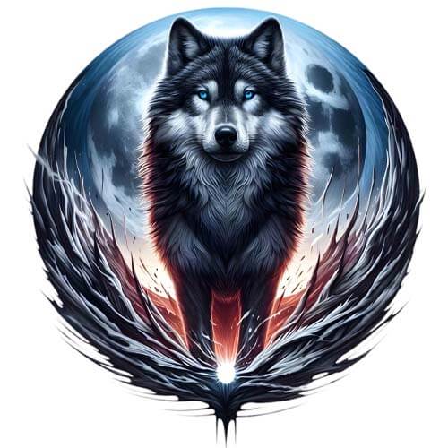 Moon Wolf - Instant Digital Download