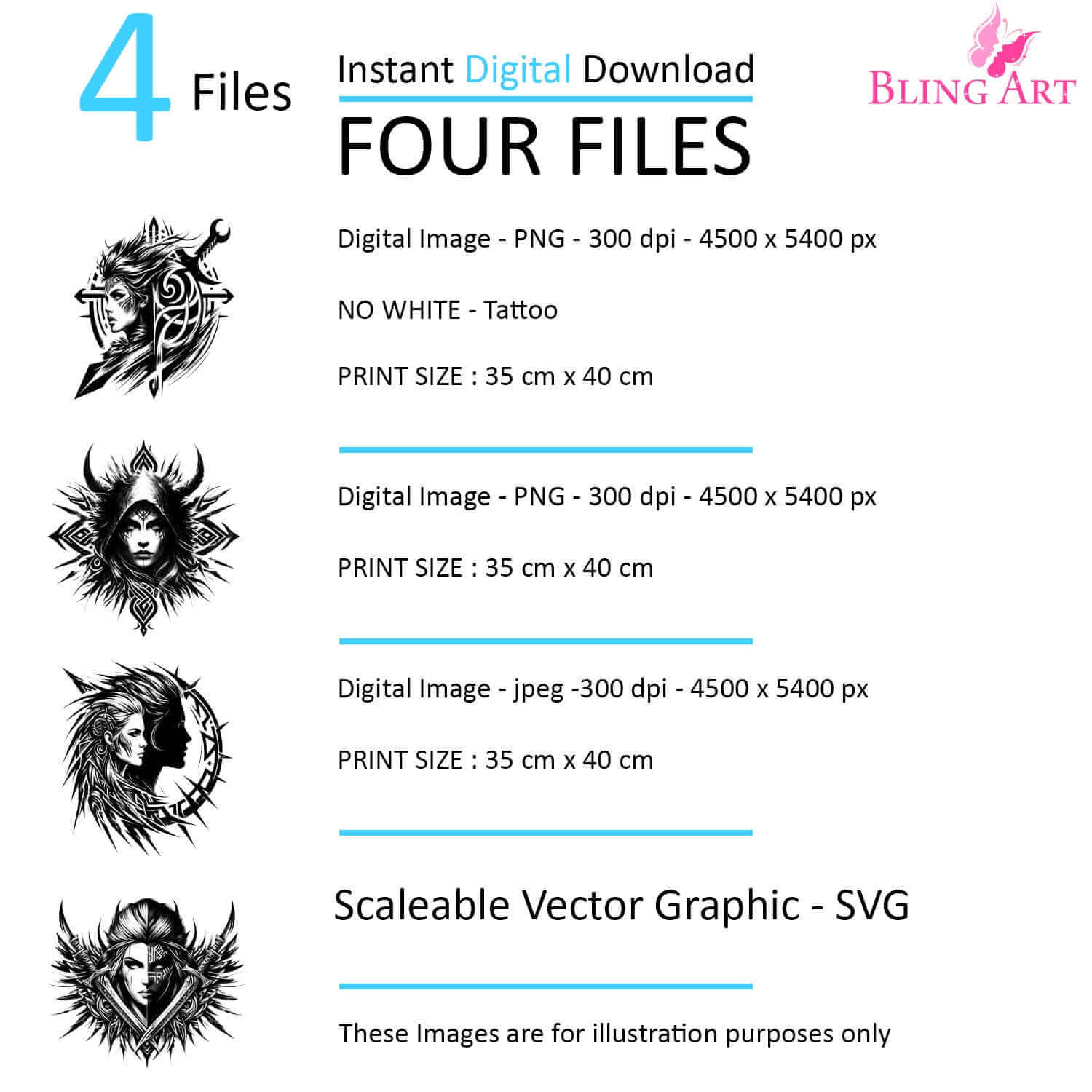 Viking Emblem - Silent Threat - Instant Digital Download