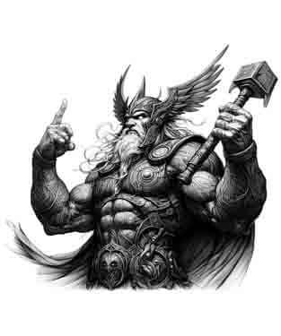 Viking Odin - Fury - Instant Digital Download