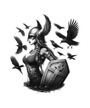 Viking Memorial - Shield Sister - Instant Digital Download