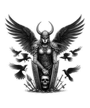 Viking Memorial - Valkyrie's Embrace - Instant Digital Download