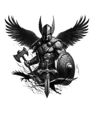 Viking Memorial - Elysian Warrior - Instant Digital Download