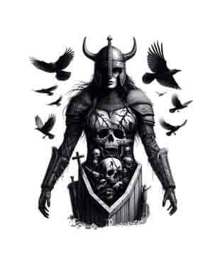 Viking Memorial - Raven's Vigil - Instant Digital Download