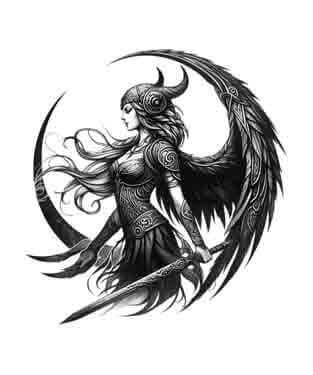 Viking Valkyrie - Crescent - Instant Digital Download