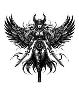 Viking Valkyrie - Bravery - Instant Digital Download