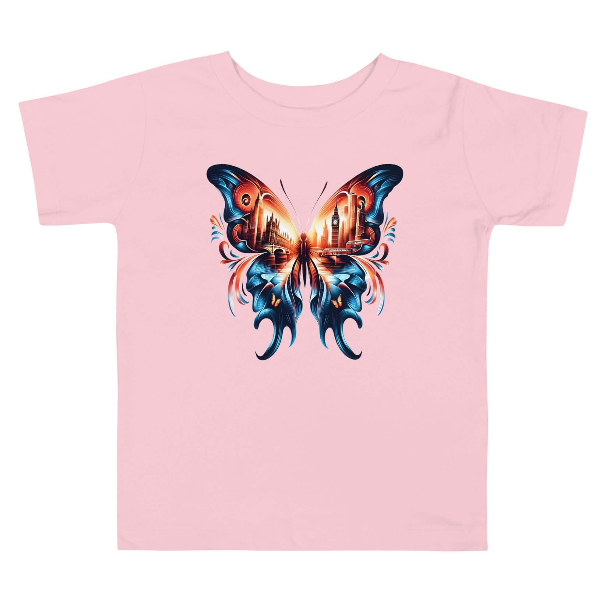 London Butterfly - Cityscape Art Apparel Toddler Short Sleeve Tee