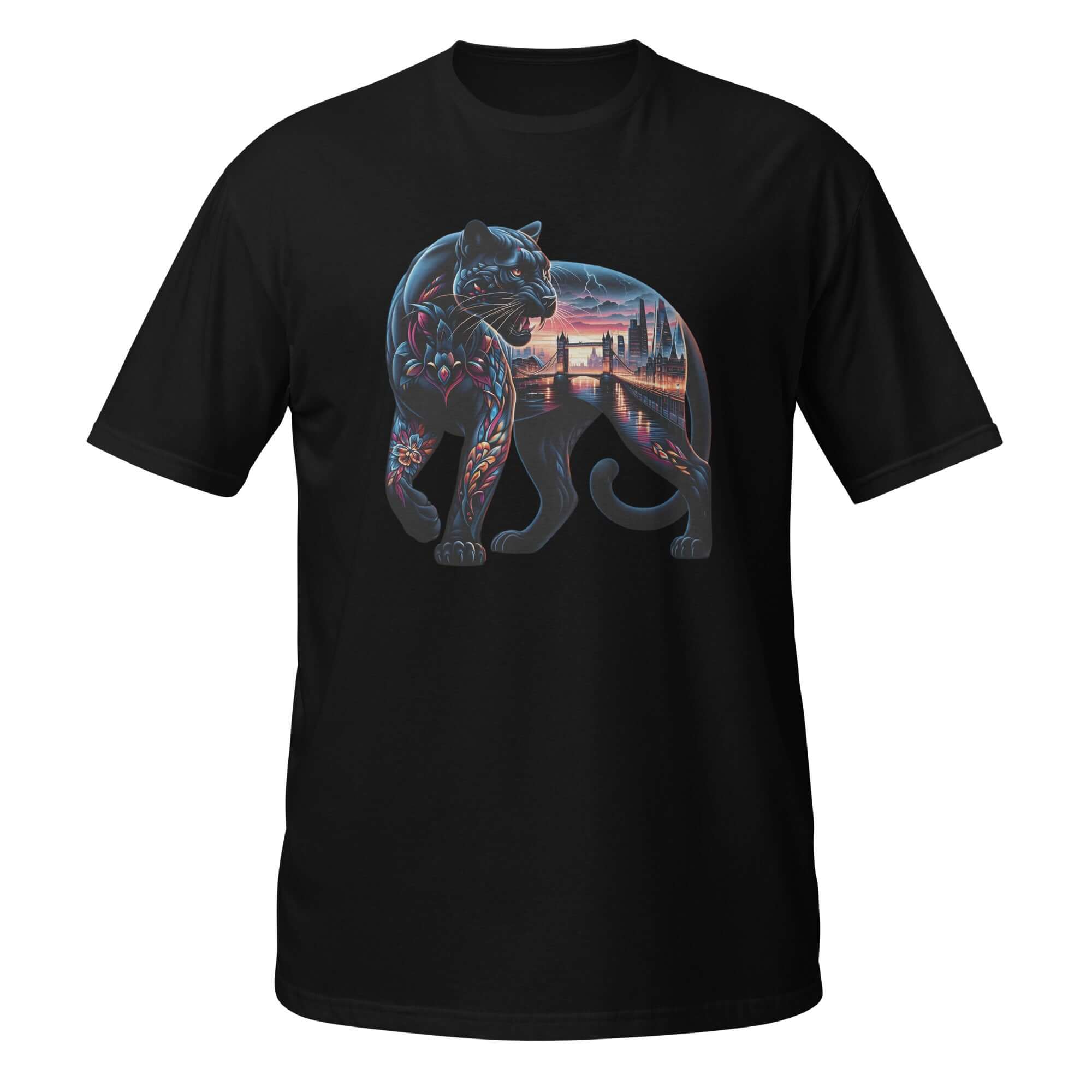 London Panther Nightfall - Animal Art Apparel Short-Sleeve Unisex T-Shirt
