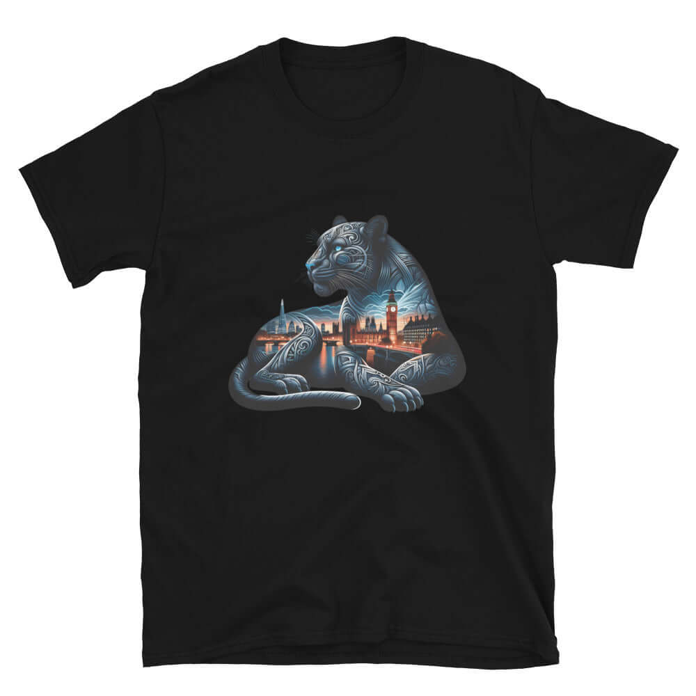 London Panther Nightfall - Animal Art Apparel Short-Sleeve Unisex T-Shirt