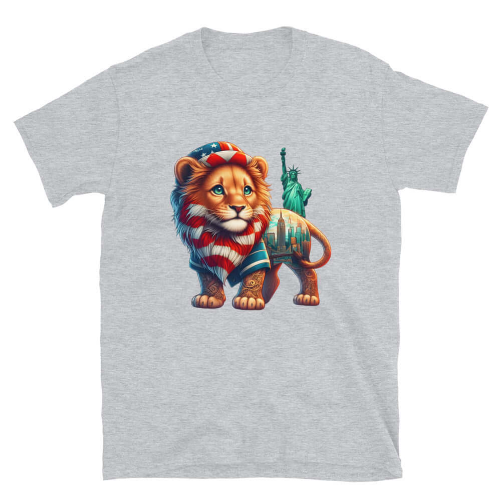 New York Lion - Animal Art Apparel Short-Sleeve Unisex T-Shirt