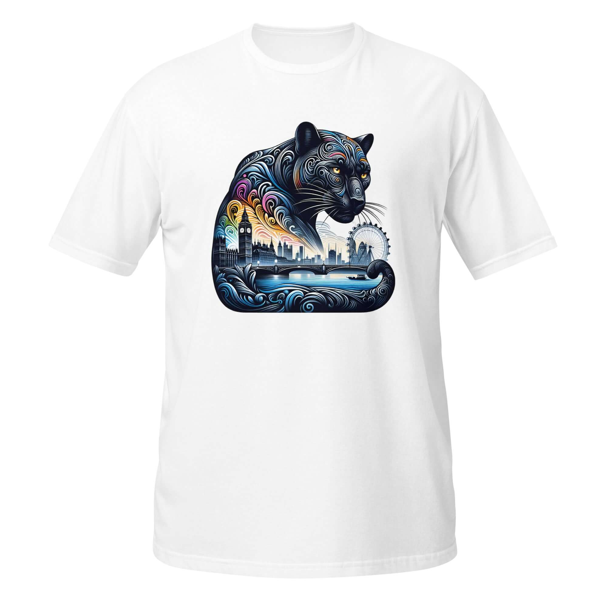 London Panther Nightfall - Animal Art Apparel Short-Sleeve Unisex T-Shirt