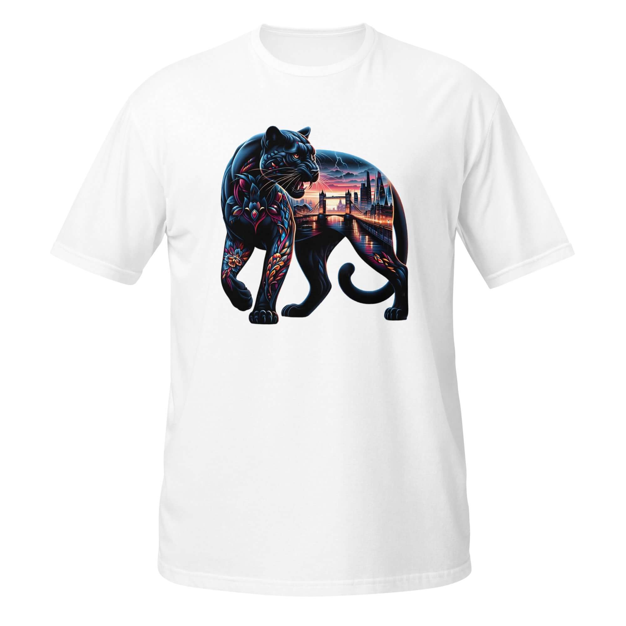 London Panther Nightfall - Animal Art Apparel Short-Sleeve Unisex T-Shirt