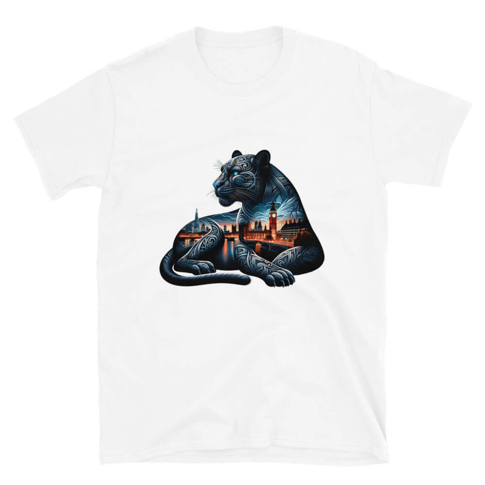 London Panther Nightfall - Animal Art Apparel Short-Sleeve Unisex T-Shirt