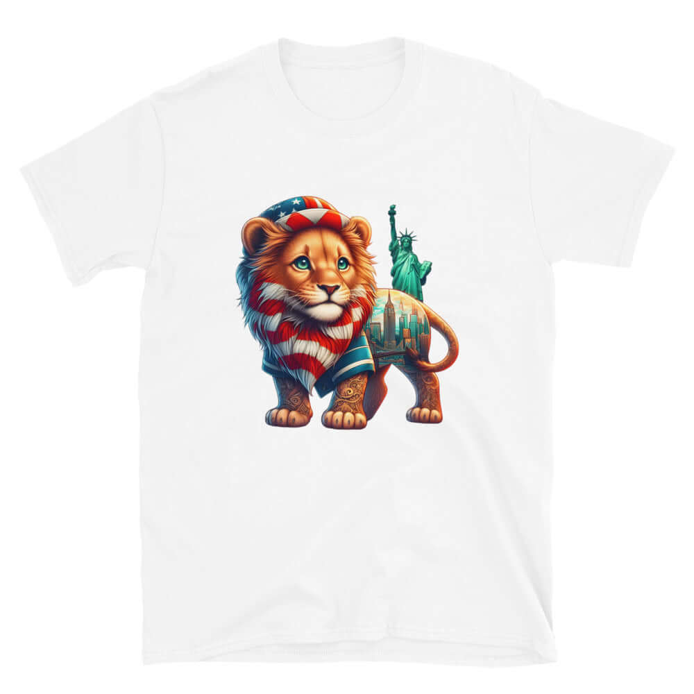 New York Lion - Animal Art Apparel Short-Sleeve Unisex T-Shirt