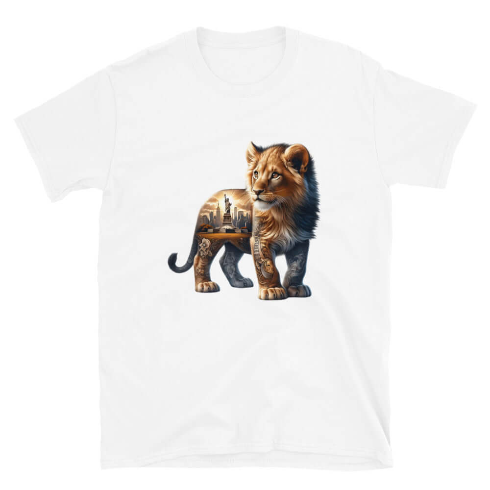 New York Lion - Animal Art Apparel Short-Sleeve Unisex T-Shirt